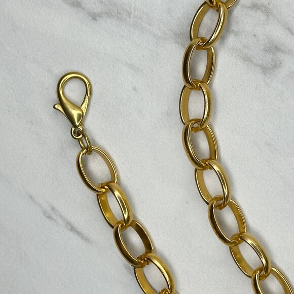 Gold Chain Link Belt Y2K Festival Adjustable One Size ✨ - Picture 2 of 11